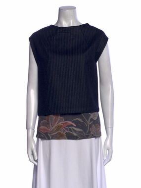 Dries Van Noten Wool Printed Blouse